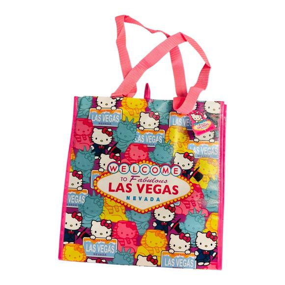 Sanrio Jewelry - New Hello Kitty Las Vegas Reusable Plastic Tote Shopping Bag